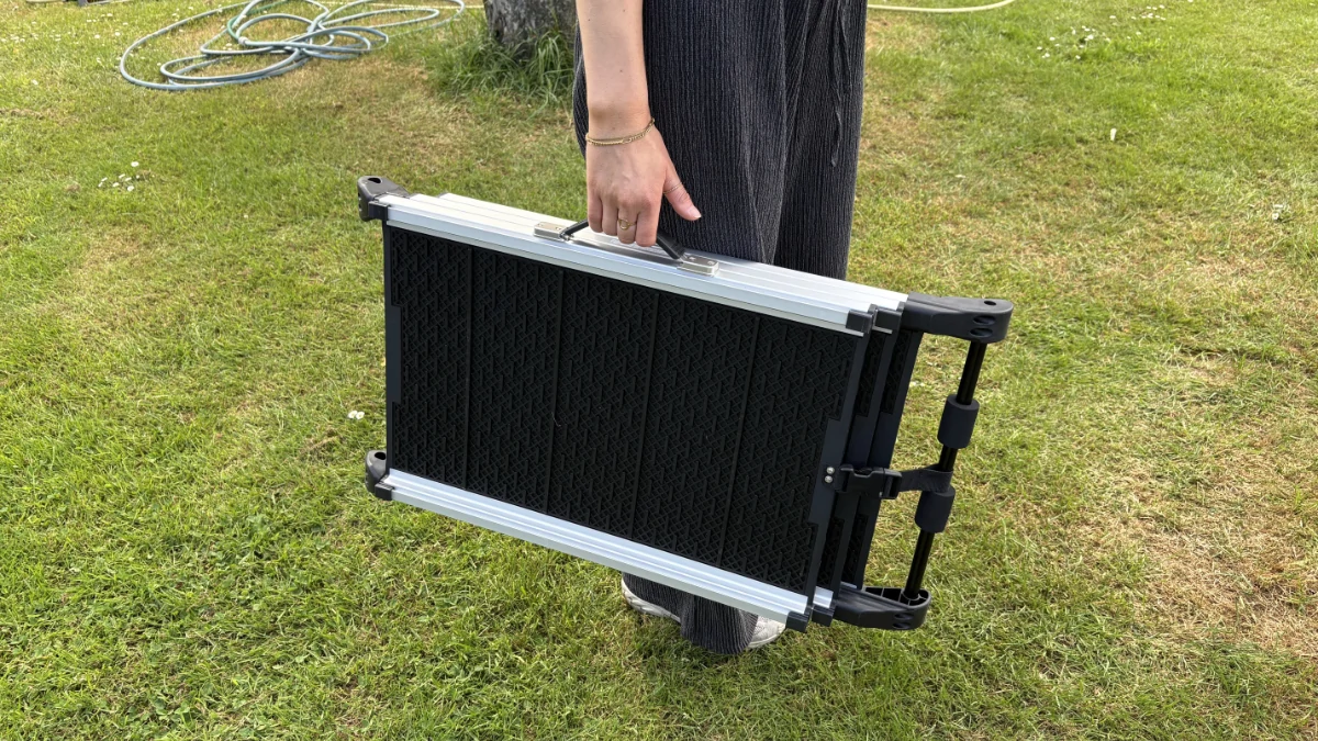 Uitschuifbare hondenloopplank